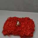 Wiggy Mermaid Red Heart Queen Wig Costume Women and Crown Cosplay Girls Pre-styled Fluffy Short Curly Halloween Anime Cosplay Party Wigs with Cap One Size