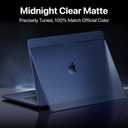Soonjet for MacBook Air 15 inch Case | M5 M4 M3 M2 2026 2025-2023 | 100% Match Official Color | Closes Seamlessly | Hard Shell Laptop Cover | A3448 A3241 A3114 A2941 | Midnight Clear