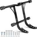 MoKitDora Engine Guard Highway Peg Two-Step Front Crash Bar with Wings for Harley Softail Fat Boy FLFB/S Street Bob Low Rider Sport Glide FLSB Slim Breakout 2018-2024 Models
