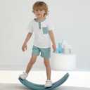 Toddler Baby Boy Summer Outfit Short Sleeve T Shirt Shorts Outfits Infant Beach Casual 2Pcs Clothes Set (White) 12-18M