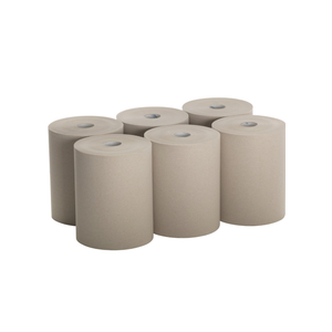 Scott Essential 100% Recycled Fiber Hard Roll Towel, 1.75" Core, Brown, 8" x 700 ft, 6/Carton