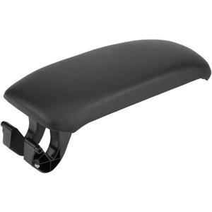 Armrest Cover Car Center Console Arm Rest Lid Black for 8P 2003-2013 Leather & Cloth Optional(Leather)