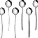 6.7 Inches Coffee Spoons Set, 6 Pieces Stainless Steel 18/10 Iced Tea Spoon,Long Handle Coffee Stirring Spoons,Durable Teaspoons,Dishwasher Safe Tea Spoon For Dessert