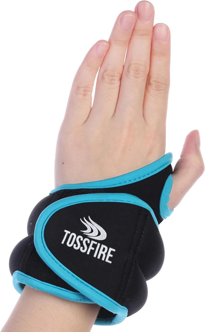 Comfecto Wrist Weights with Thumb Loops Lock, 2lbs*2 for Running, Strength Training, Walking, Exercises, Gym, Cardio, Men, Women
