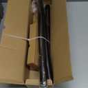 Curtain Rods for Windows 48 to 84 Inch(4-7 Feet),Black 1'' Diameter Drapery Rods with End Cap Style Design,Modern Adjustable Heavy Duty Curtain Rod,Size:36''-88''