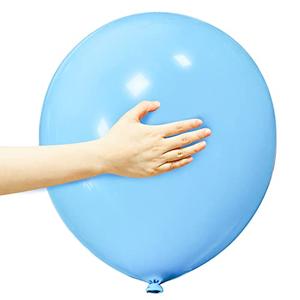 Light Blue Balloons 18 Inch 12 Pack Large Latex Party Balloons Light Blue Round Helium Balloon for Birthday Party Gender Reveal Baby Shower Festival Party Decorations (Baby Blue Balloons 18 inch)