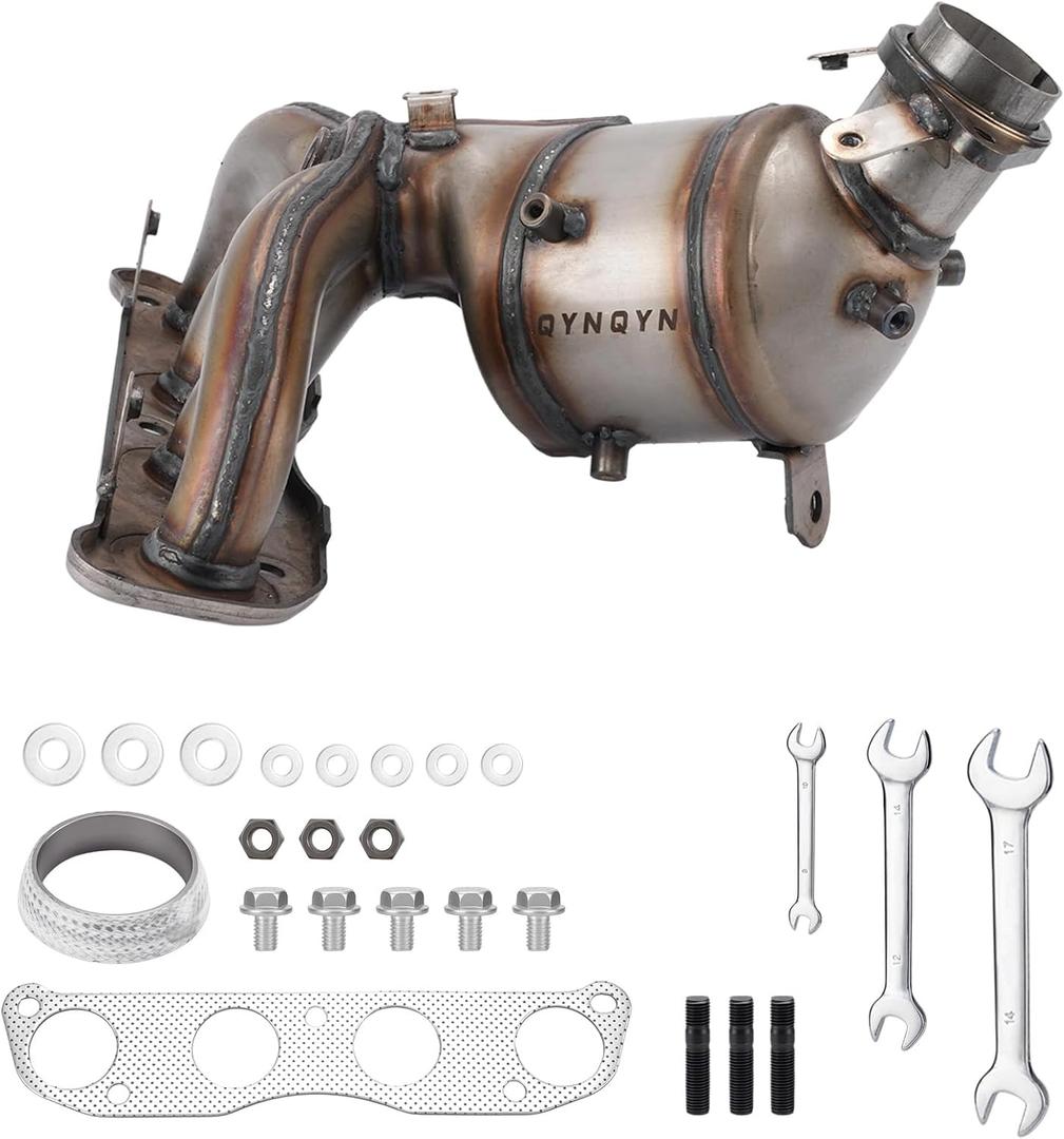 Front Exhaust Manifold Catalytic Converter Kit Fit ForDirect-Fit Compatible with Nissan Sentra 2009-2012 Sentra 2013-2018 L4 2.0L 1.8L Replace 641432 16704 (EPA Compliant)