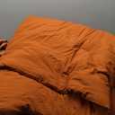 WRENSONGE King Size Comforter Set 7 Pieces Soft Burnt Orange Bed in a Bag King with Fitted Sheet, Flat Sheet 2 Pillow Shams, and 2 Pillowcases Warm Bedding Set for All Seasonб Burnt Orange