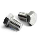 2 x M6-1.0 x 12mm Hex Head Screw Bolt, 18-8 (304) Stainless Steel, Fully Threaded, Plain Finish, Quantity 40