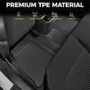 Floor Mats for Nissan Versa 2020-2025, All Weather Floor Mats Trunk Cargo Liner and Door Sill Guards Accessories, Full Coverage Set