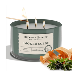 Smoked Suede Candle, 51 Hours Of Burning Time 16.25 OZ