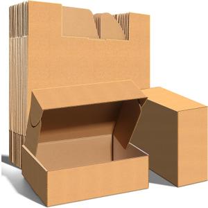 12x9x4 inches Shipping Boxes Set of 20, Corrugated Cardboard Boxes Literature Mailer Boxes Gift Boxes Small Boxes for Shipping Wrapping Mailing Packaging Small Business, Brown