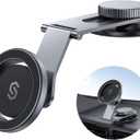 SYNCWIRE Fits MagSafe Car Mount for Universal Dashboard, Tesla Screen, Magnetic Phone Holder for Car, Foldable Aluminum Alloy Arm, Super Stable Car Mount for iPhone 16 Pro Max 15 14 13 12&All Phones (Space Gray)