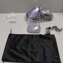 Vacuum Steamer for Clothes, Handheld Travel Garment Steamer with 3500Pa Suction and 400ml Big Capacity, 2-in-1 Steamer  Iron with Large Ceramic Heat Panel, 110v-120v (Purple)