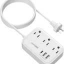 Australia Power Plug Adapter, New Zealand Power Adapter with 3 Outlets 3 USB Ports (1 USB C), Type I Travel Plug for US to New Zealand China Argentina Fiji AU