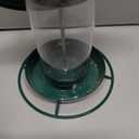 Metal Roof Bird Feeder for Outdoors - 360 Feeding Perch. Green