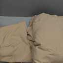 Bedsure Light Brown Duvet Cover Queen Size - 3 Pieces Prewashed Cotton-Like Extra Soft Bedding Set, Includes 1 Duvet Cover 90x90 Inches with Zipper Closure & 2 Pillow Shams, Comforter Not Included