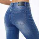 Zylioo Tall Jeans for Women 31"/33" Inseam Long Stretch Denim Pants Straight Leg Mid Rise Classic Fit for Tall Ladies (Small Extra Tall, Classic Blue-flare)