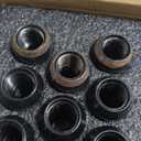 9/16-18 Lug Nuts for 1994-2011 Dodge Ram 2500 3500, 2002-2010 Ram 1500, 1988-1998 Ford F250 F350, 2004-2009 Durango, 32PCS 7 Spline Wheel Lug Nuts 9/16x18 Black with Socket Key for Aftermarket Wheels