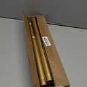 Gold Shower Curtain Rod 34-66 Inches(2.8-5.5ft) Never Rust Adjustable Shower Rod Spring Tension Non Slip No Drilling Shower Rods for Bathroom Garland Window