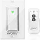 Smart Light Switch WiFi Wall Switches Compatible with Alexa/Google Home Voice Control, Smart Life App, No Hub Required, Single Pole 1 Way, Standard Plate, Neutral Wire Needed