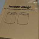 Tall Drum Lamp Shades Set of 2, Gray Lampshade for Table Lamp Floor Lamp, 10"Top x10" Bottom x 13"High, Replacement Lampshades Natural Linen Handcrafted, Spider, Harp Holders Included, Easy Assembly