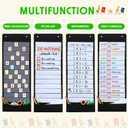 Seajan 2 Sets Daily Schedule Pocket Chart 13+1 Pockets Scheduling Pocket Chart Each Include Dry Erase Cards Hanging Hooks for Classroom Teacher Reusable Office Home Preschool Activity