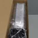 200 Pack 5 oz Mini Cake Pans with Lid, Aluminum Foil Mini Baking Tins, Square Disposable Cupcake Baking Cups Dessert Containers for Wedding Birthday Party Picnic Gathering(Black,Classic)