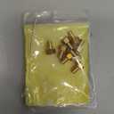 1/24 RC Hex Nut, Pack of 8 Gold Brass Wheel Nuts 1/24 RC Hex Nuts Set Wear RC Wheel Lock Nut Spare Parts RC Accessories Replacement Fit for SCX24 RC Model Car (8mm)