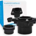 SaniteModar 2 inch ABS Shower Drain Base can be Used with Any Size of Square and Linear Floor Shower Drain,It is Equipped with Threaded Joints and Rubber Joints