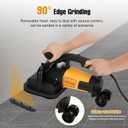 4-Head Concrete Surface Grinder with Handle & Auxiliary Wheels3800W Concrete Grinder Machine with 6-Speed Control & Dust Collection Cover, Floor Grinder for Grinding Concrete Deck Marble Granite