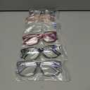 CCVOO 6 Pack Blue Light Blocking Reading Glasses, Anti Headache/Glare/Eye Strain Readers Computer Eyeglasses Women/Men (6 Pack Mix,1.25)
