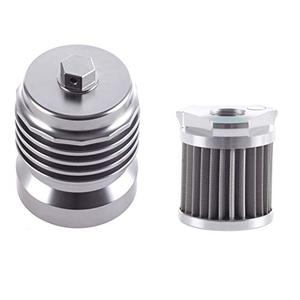 Motorcycle Racing Stainless Steel Reusable Oil Filter with Replacement cartidge fitting Thread size M20*1.5