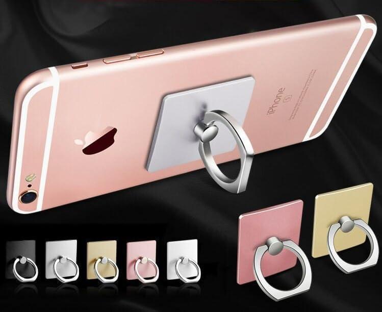 3 x Phone Ring Holder Stand, Cell Phone Grip Mount, 360 Degree Rotation (Silver)