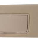 Driver Left Side Sun Visor Compatible with 2017-2021 Honda Pilot 2018-2020 Honda Ridgeline Replacement Sun Shade (Shadow Beige) with Vanity Light/with Makeup Mirror
