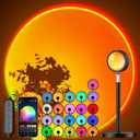 Sunset Lamp Projector with APP and Button Control, Multicolor Changing Projection Light Sunlight Lamp for Bedroom, Photography, Party, Tiktok Live, Room Decor