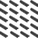 PATIKIL Greenhouse Clamp, Pack of 50 Plastic Garden Buildings Tube Clips Hoop for 3/4" 20mm Pipe Greenhouse Film Frame Sunshade Net, Black