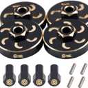 48g RC Brass Wheel Weights Spacers Extended Wheel Hex Hubs Offset for Axial SCX24 1/24 RC Crawler Car Upgrades Accessories (4PCS)