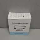 HUIJUTCHEN Mini Photo Printer - Portable Pocket Sticker Printers for iPhone Thermal Printer with 10 Rolls Thermal Paper for Photo, Memo, Journal - Black