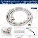 NearMoon Brass Hand Held Shower Head, Luxury High Pressure Shower Kit with Wall Connector and Hose Set, for Bathroom Showering System Contemporary Square Style (Chrome Finish)