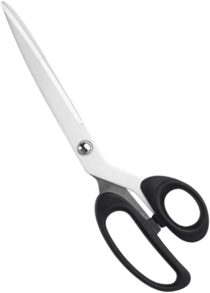 10-Inch Heavy-Duty Stainless Steel Fabric Scissors - Professional Sewing Shears for Precise Cutting of Fabric, Leather, and More
