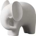 Elephant Statue Decor Simple Ceramics Elephant Figurines Creative Home Decorations for Living Room Modern Style (Large)