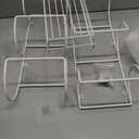 NearMoon Towel Rack Wall Mounted- All Metal Bathroom 2 Towel Rack Holders+ Hand Towel Storage Basket, Rustproof 3 Level Wine Rack Organizer for Hand Towels, Washcloths, 2+1 Pack (White)