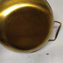 Ramen Pot, 7 inch Golden Stainless Steel Noodles Pot with Double Handle for Pasta Soup, Korean Ramen Cooking Pot for Home Kitchen (Inner diameter 18cm)