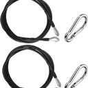 2 Pack 39 Inch Fitness Extension Cable,Fitness Extension Rope Attachments Home Gym Cable Pulley System Fitness Cable for Tricep Pull Down and Leg Exercise Home Gym Machine Accessories