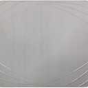 Deluxe Vinyl Placemat Set of 6 Decoration Colors Non-Slip Wipeable 12 by 18 inch (Grey)
