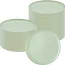 Moderna 8.6 Inch Premium Disposable Plates, 200 Round Plastic Plates For Parties - Durable, Heavy-duty, Mint Green Plastic Dinner Plates, For Warm And Cold Foods, Ideal For Cafes - Restaurantware