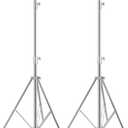 Heavy Duty Light Stand Tripod Stand for Photography, 9.19 Feet/2.8m Stainless Steel Light Tripods for Softbox, Speedlight, Strobe Light, Umbrella - Pack of 2