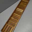 VaeFae Non-Expandable Teak Bathtub Tray, 33.8" x 6" x 1.8"