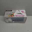 8 Blade All-in-1 Vegetable Chopper Mandoline Slicer with Container, Food Chopper, Onion Chopper, Veggie Cutter for Salad, Kitchen Gadgets Accessories Essentials, White